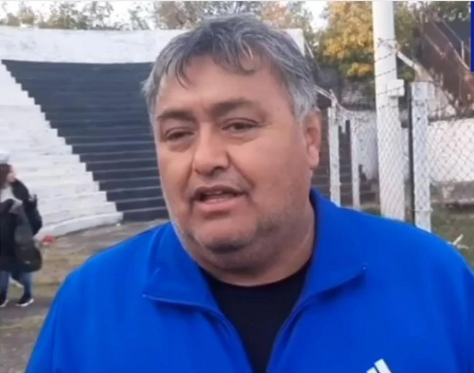 El presidente de Atlético Concepción, Daniel Bustos.