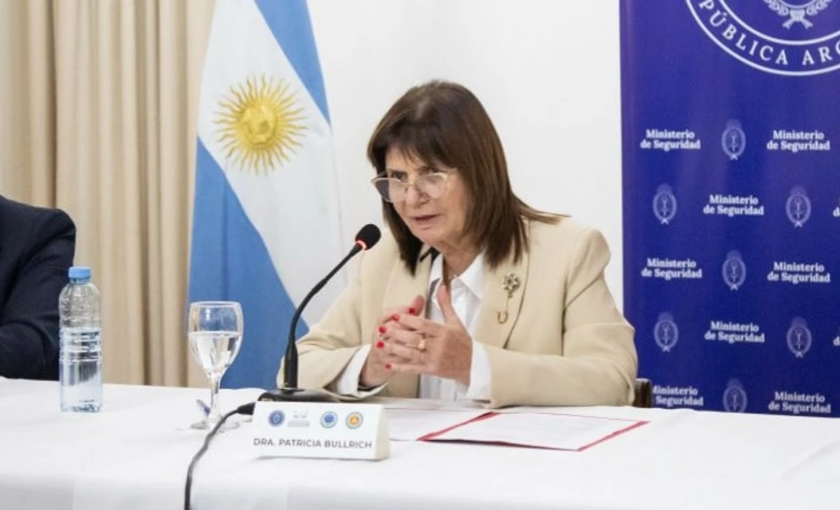 Patricia Bullrich. PRENSA SEGURIDAD