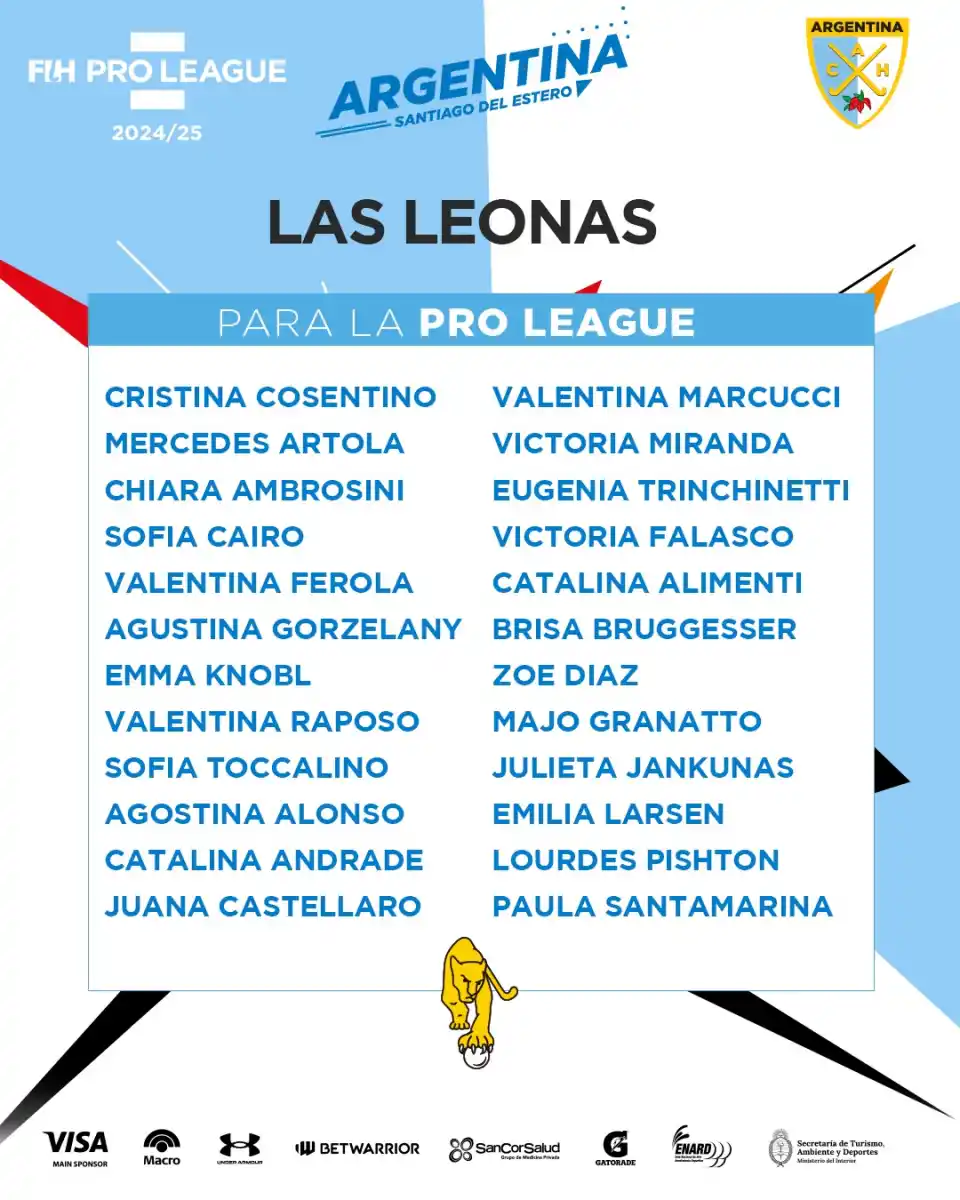 La tucumana Paula Santamarina fue convocada a Las Leonas