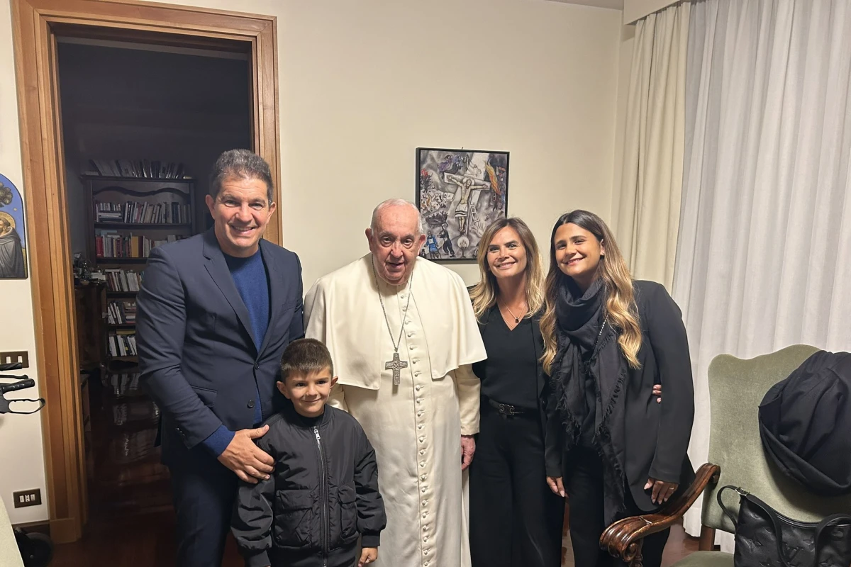 Amalia Granata y su familia fueron recibidos por el Papa Francisco: “Nos dio la bendición”