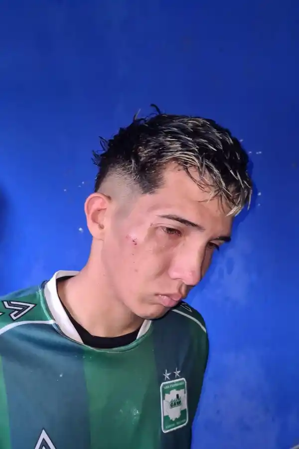 CASI UNA TRAGEDIA. Lo sucedido en la cancha de los “Leones” generó susto. captura de video