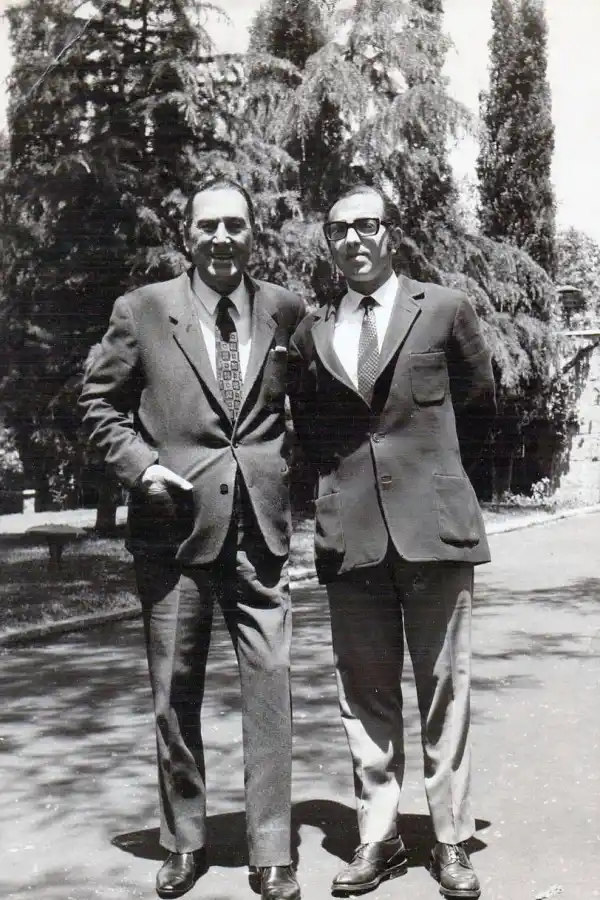 Roberto Grabois y Juan Domingo Perón: la foto con la que Juan decidió despedir a su padre. 