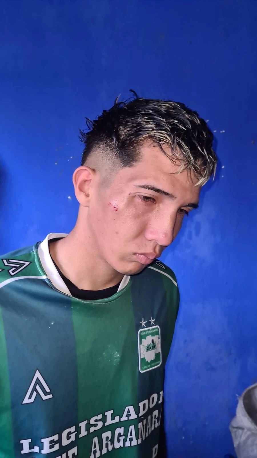 CASI UNA TRAGEDIA. Lo sucedido en la cancha de los “Leones” generó susto. captura de video