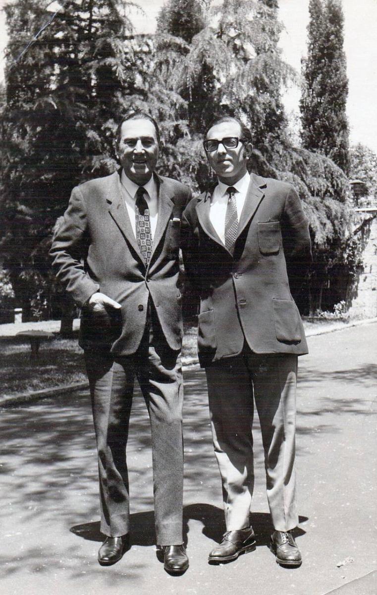 Roberto Grabois y Juan Domingo Perón: la foto con la que Juan decidió despedir a su padre. 