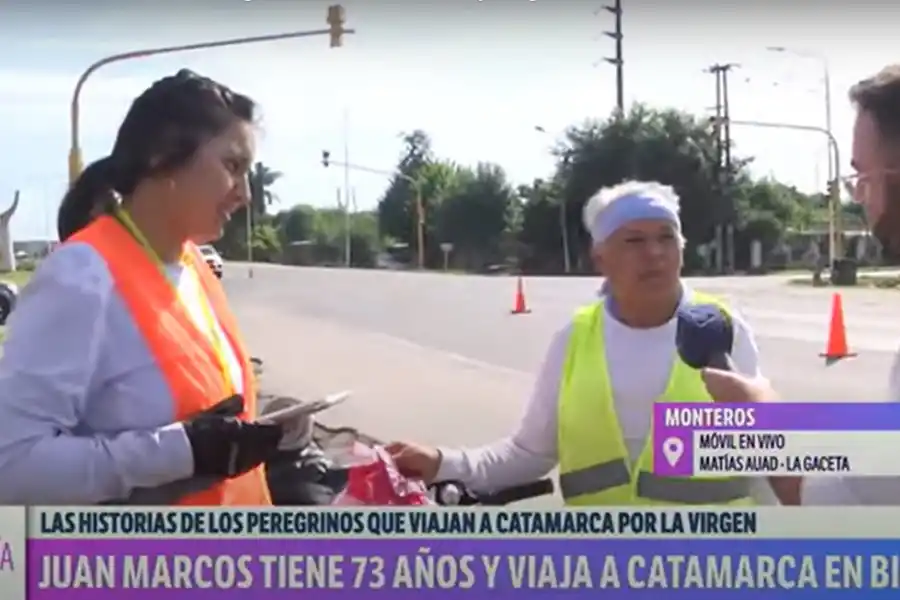 Fe sobre ruedas: el emotivo viaje de un peregrino de 73 años hacia la Virgen del Valle