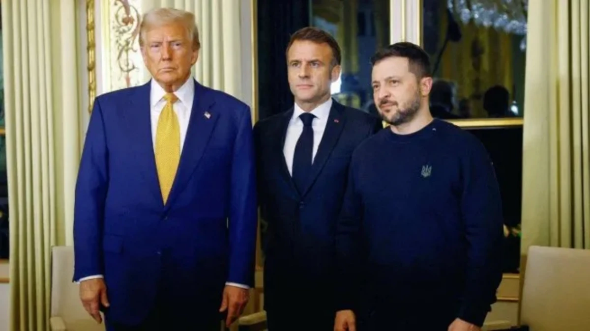 Antes de la reapertura de Notre Dame, Emmanuel Macron se reunió con Donald Trump y Volodímir Zelenski