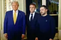 Antes de la reapertura de Notre Dame, Emmanuel Macron se reunió con Donald Trump y Volodímir Zelenski