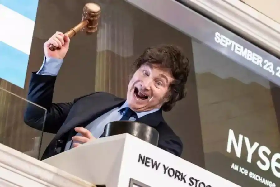 EN WALL STREET. Milei envía mensajes al mercado, tomando medidas para recuperar la confianza en el país. asdf asdfasdf