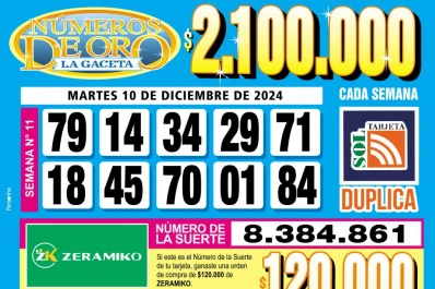 Los Números de Oro de LA GACETA