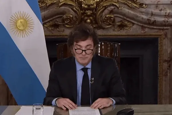 VIDEO. El mensaje completo de Javier Milei por su primer año de gobierno
