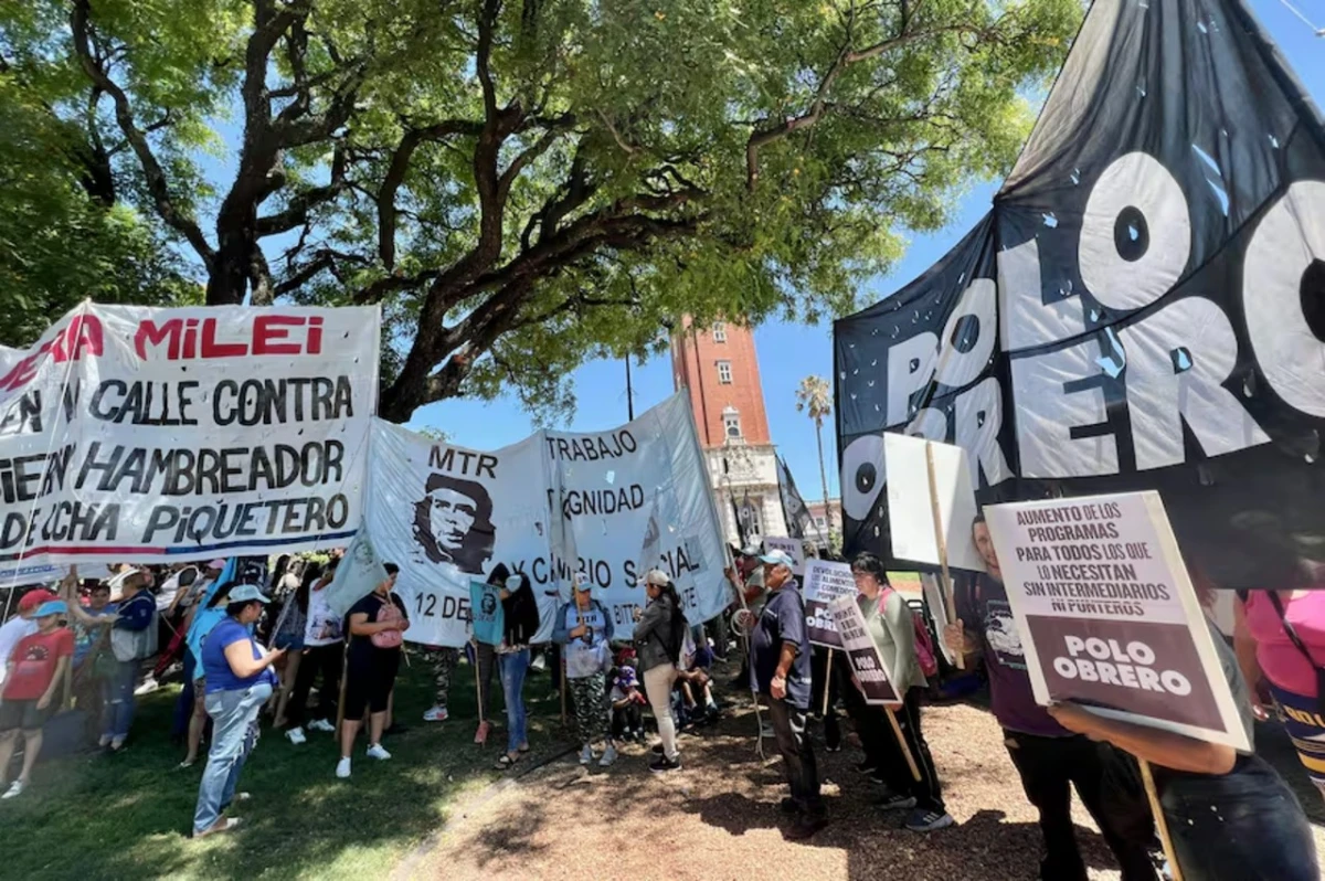 Protesta piquetera en Buenos Aires