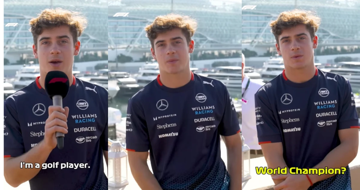 Colapinto realizó un divertido cuestionario de la Fórmula 1 y respondió mal todas las preguntas