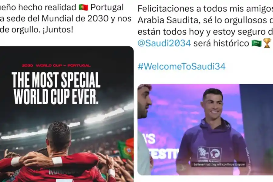 Cristiano Ronaldo aseguró que Arabia Saudita 2034 será el mejor Mundial de la historia