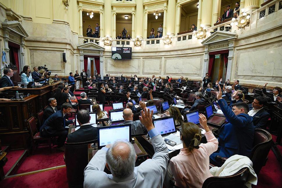 Senado, en plena sesión.