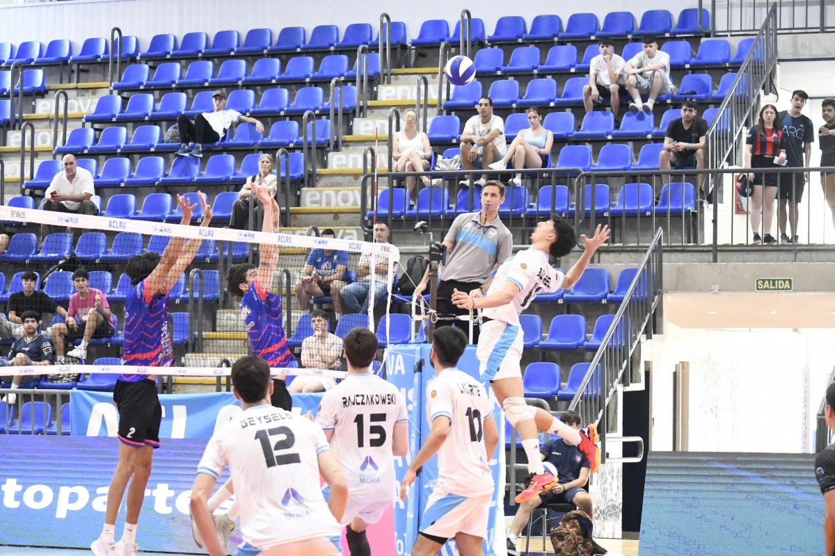 TUCUMÁN DE GIMNASIA. Los albicelestes no dejaron dudas ante los patagónicos. FOTO DE PRENSA TUCUMÁN DE GIMNASIA