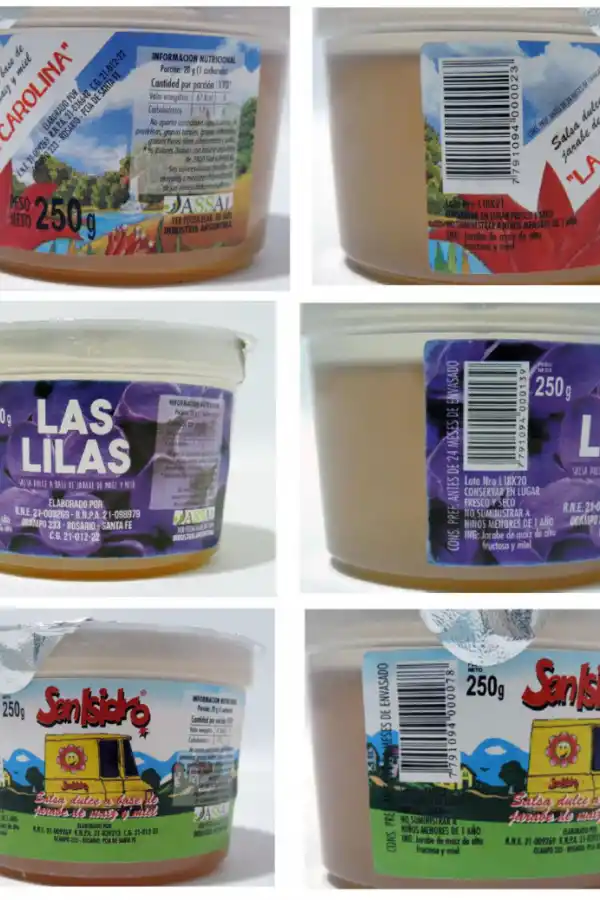 Las tres salsas dulces prohibidas por Anmat tienen presentaciones similares.