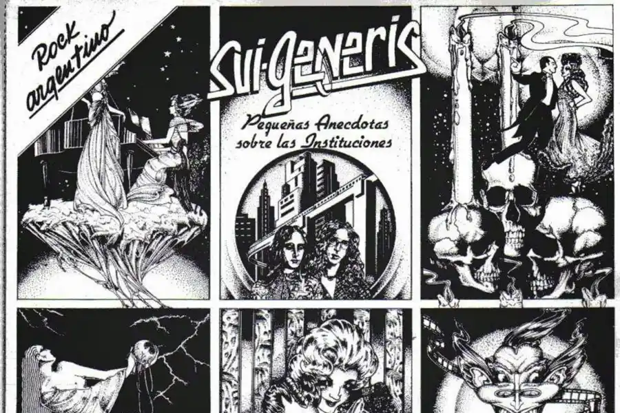 LA TAPA. El diseño artístico de “Instituciones”, disco de 1974.