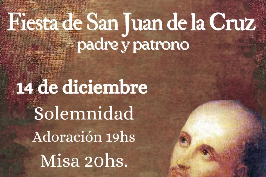 La parroquia San Juan de la Cruz ubicada en Italia 1550 tendrá hoy sus celebraciones.