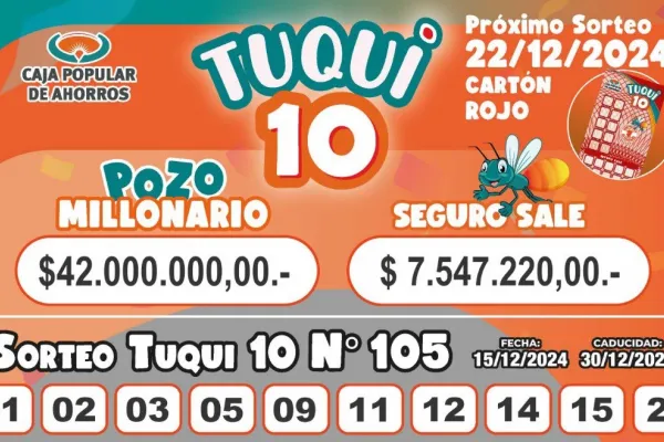 Tuqui 10: un ganador se llevó el pozo millonario