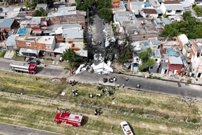 Se estrelló un avión en San Fernando: dos muertos