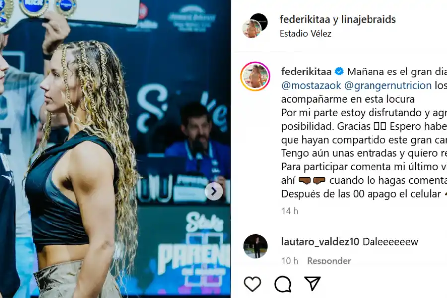 Así se prepara Federikita, la streamer tucumana, para su pelea en Párense de Manos