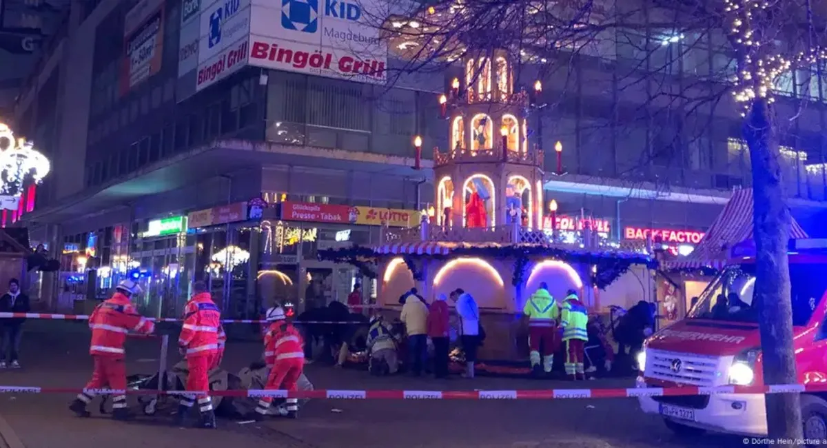 ALEMANIA. Un vehículo atropelló a un numeroso grupo de personas en un mercado navideño. FOTO TOMADA DE: DW.COM. 