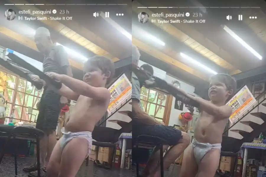 Horas antes de publicar las historias desde la clínica médica, la familia Cormillot Pasquini hizo su entrenamiento habitual.