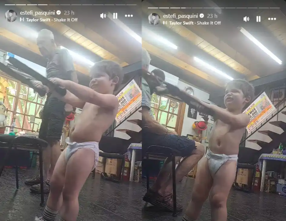 Horas antes de publicar las historias desde la clínica médica, la familia Cormillot Pasquini hizo su entrenamiento habitual.