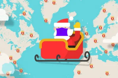 ¿Por dónde viaja Papá Noél? Mirá su recorrido en vivo