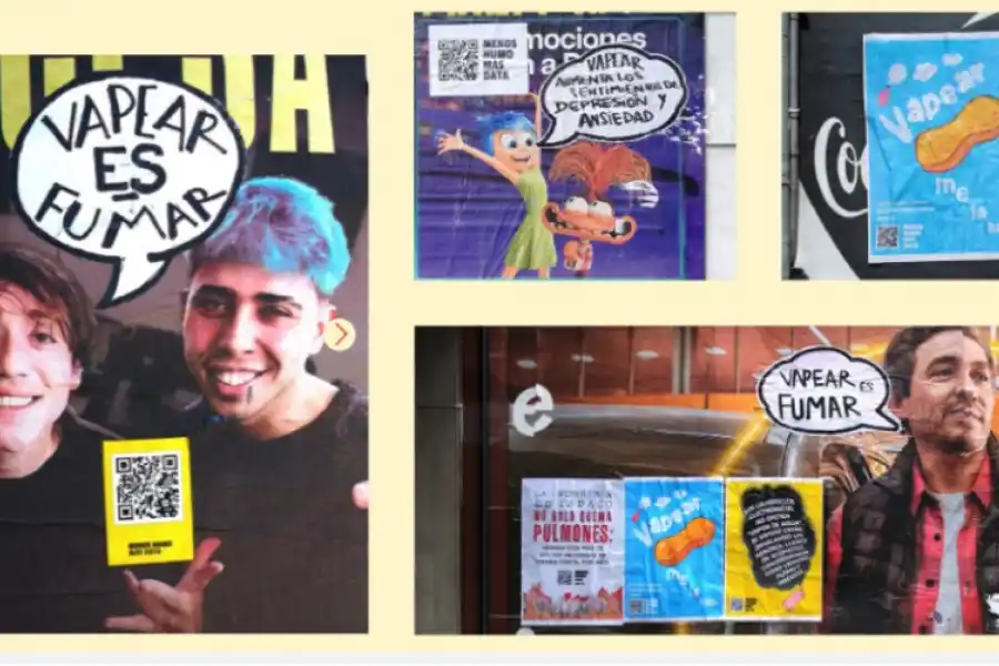 ACTIVISMO CALLEJERO. Los murales son una contrapublicidad ante el marketing tabacalero. / PROYECTO SQUATTERS.