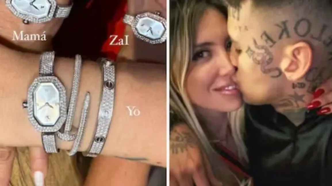 La romántica Navidad de Wanda Nara y L-Gante: Compartir amor