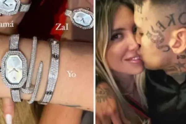 La romántica Navidad de Wanda Nara y L-Gante: Compartir amor