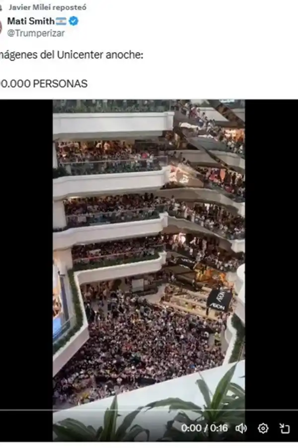 Javier Milei compartió un video falso sobre la reactivación económica