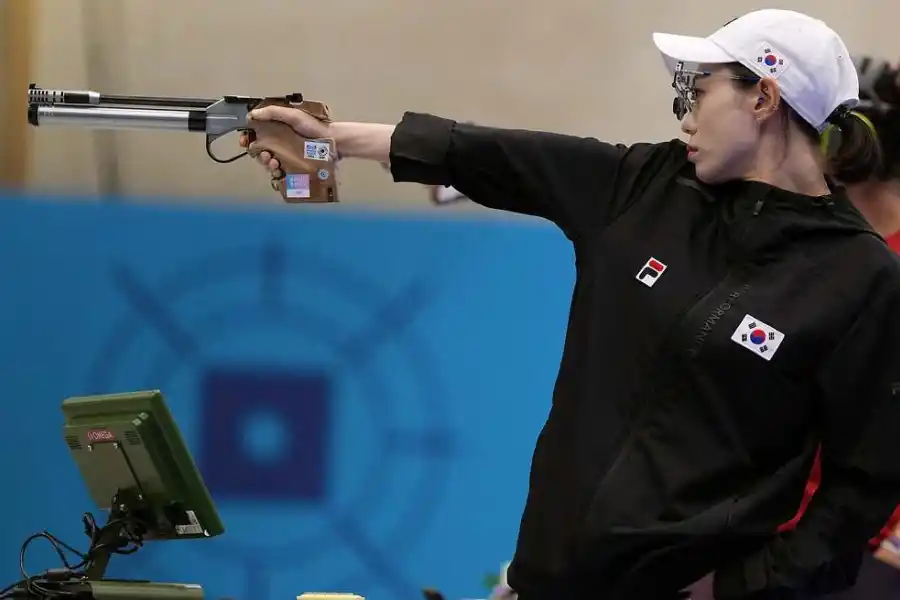 A PURA PASION. Kim Ye-Ji ganó la medalla de plata en Tiro comprimido desde 10 metros en los Juegos Olímpicos de París 2024.
