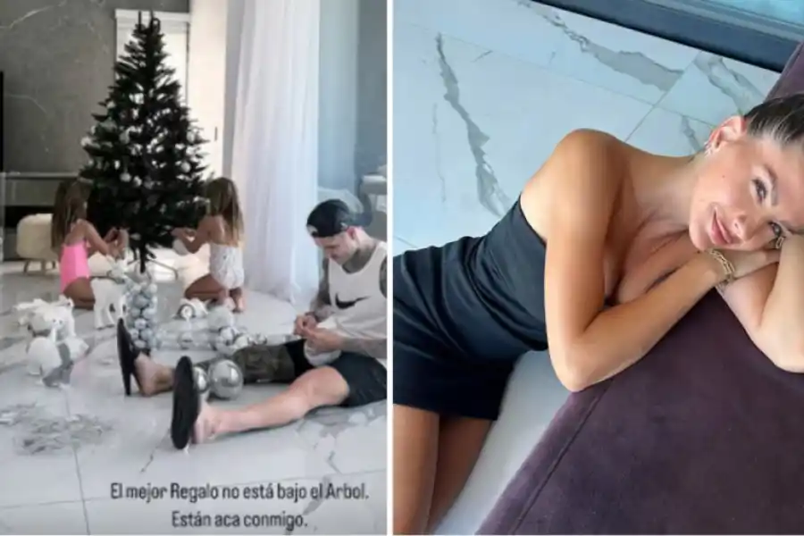 Los seguidores del futbolista y la actriz compararon las fotos y descifraron que la China estuvo en la casa de Icardi.