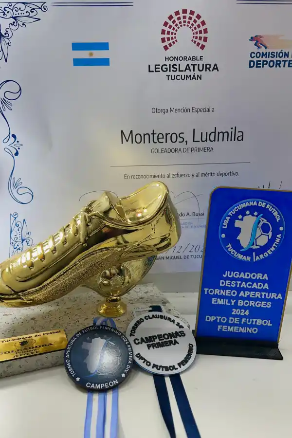 “Mi deseo para 2025 es que Atlético Tucumán nos ayude a participar en torneos de AFA, dijo Monteros, la goleadora del fútbol femenino