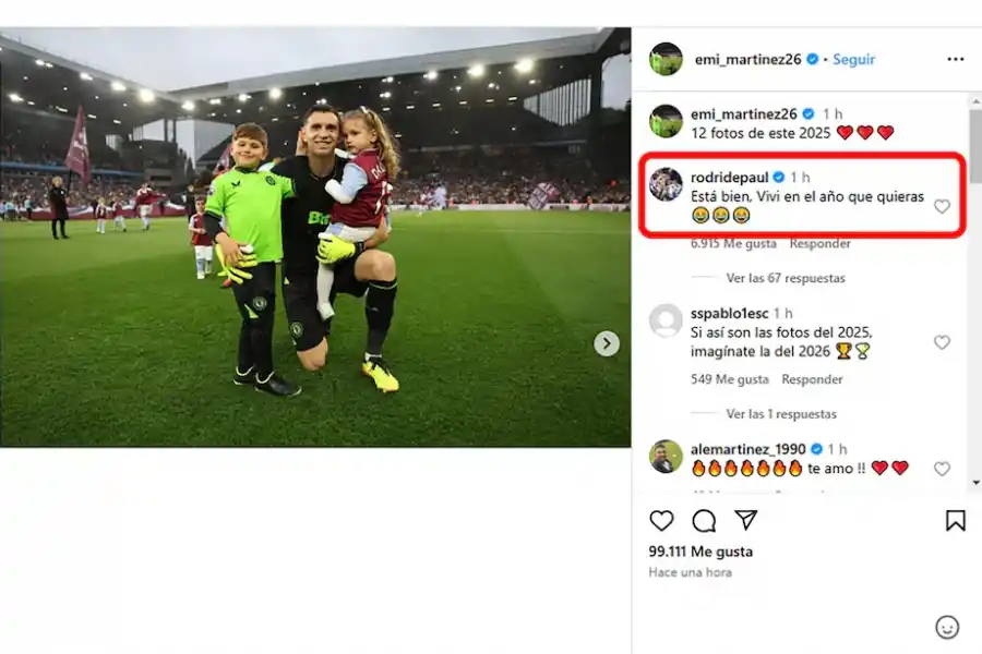 El divertido ida y vuelta entre Emiliano Dibu Martínez y Rodrigo De Paul: ¿Qué se dijeron?