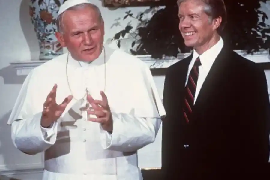 Reunión entre San Juan Pablo II y Jimmy Carter