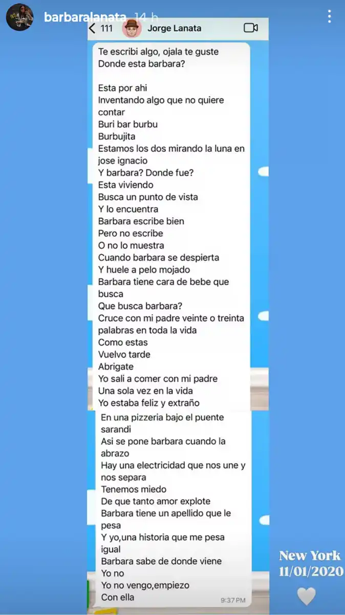 El poema de Jorge Lanata le escribió a su hija Bárbara