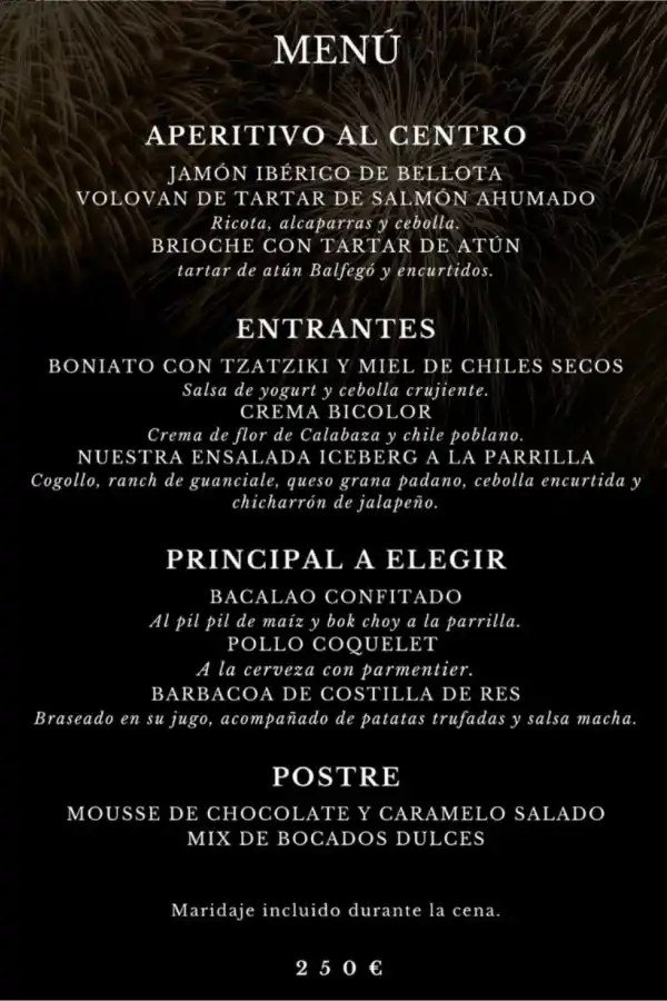 El menú de la lujosa cena de la ex primera dama