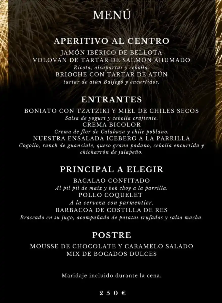 El menú de la lujosa cena de la ex primera dama