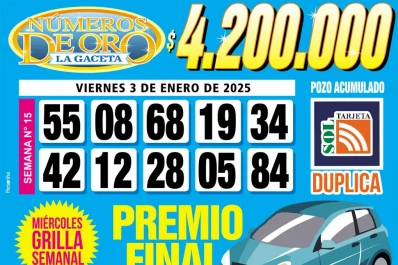 Los Números de Oro de LA GACETA del viernes 3 de diciembre