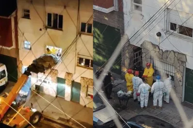 Megaoperativo de siete horas: así retiraron un cuerpo de 300 kilos de un departamento