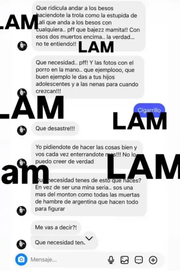 Mauro Icardi insultó a Lali Espósito en un chat privado con Wanda Nara