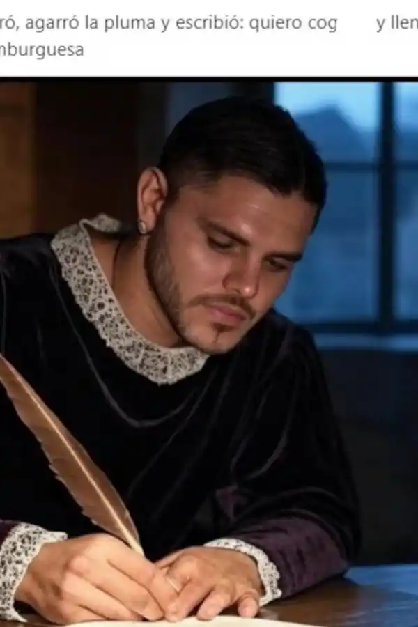 Los usuarios de las redes pusieron a prueba su creatividad a raíz de los chats entre Wanda Nara y Mauro Icardi. FOTO: X