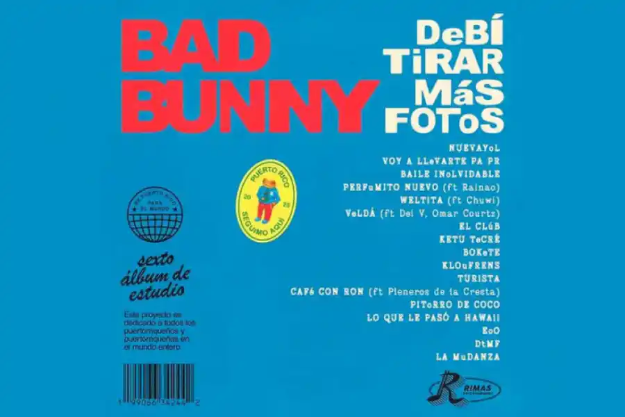 Bad Bunny lanzará su sexto álbum de estudio