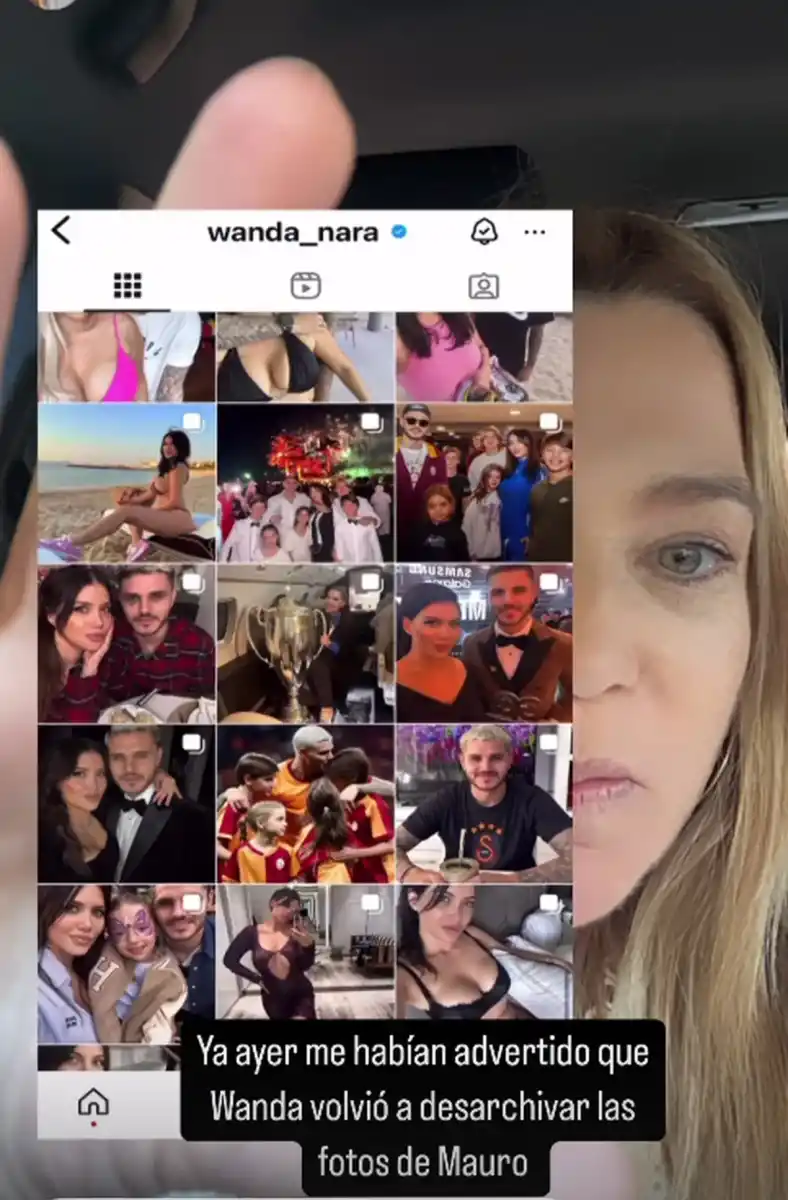 En sus redes, Wanda Nara volvió a subir fotos con Mauro Icardi.