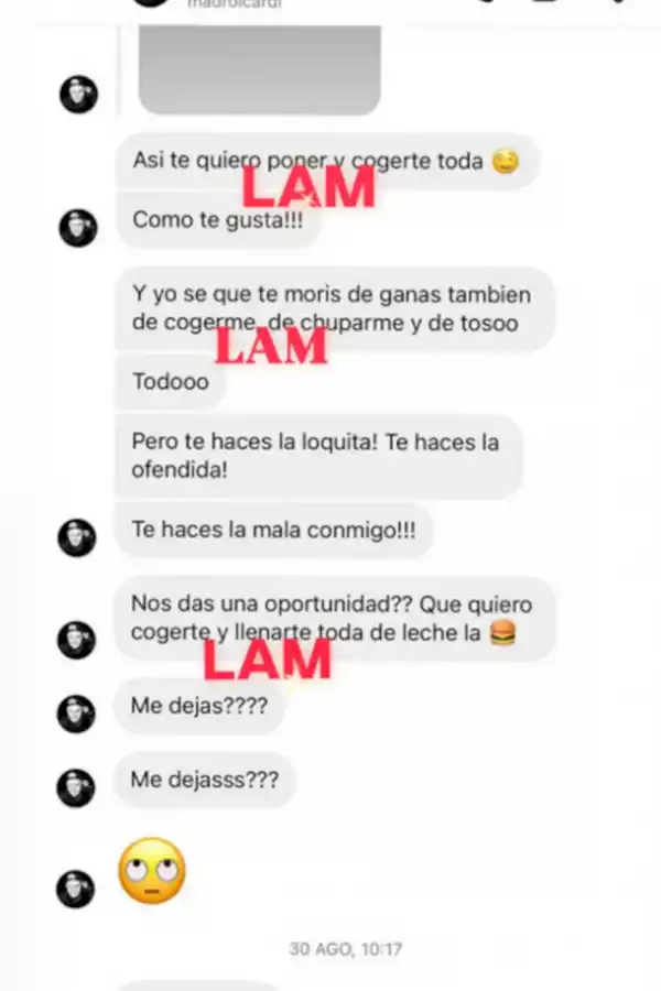 FILTRACIÓN. Los chats entre Wanda y Mauro Icardi.