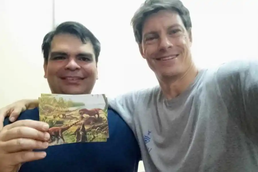 Bruno (izquierda), un gran artista argentino