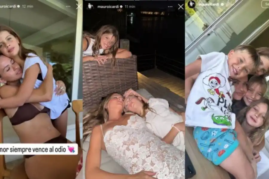 Mauro Icardi blanqueó su romance a través de historias de Instagram.